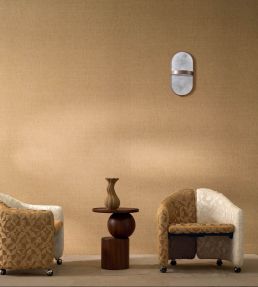 Fibra Wallpaper by Casamance Camel