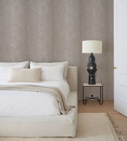 Fickle Texture Wallpaper by Schumacher Sand