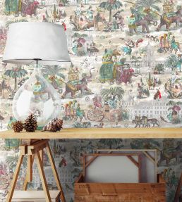 Fiesta Wallpaper by Brand McKenzie Ruby & Green