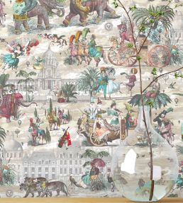 Fiesta Wallpaper by Brand McKenzie Ruby & Green