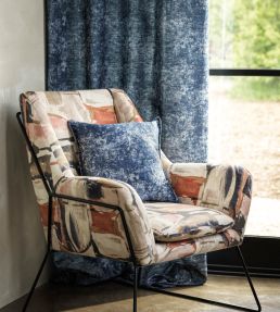 Figura Fabric by Clarke & Clarke Blush/Natural