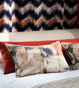 Figura Fabric by Clarke & Clarke Midnight/Spice
