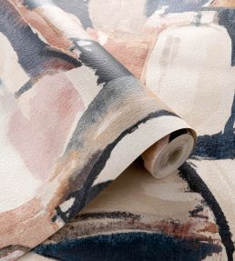 Figura Wallpaper by Clarke & Clarke Midnight/Spice