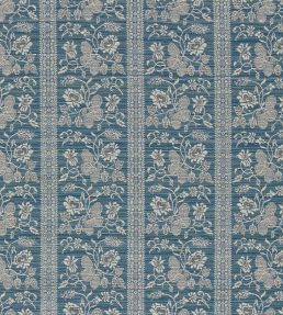 Filigree Bellagio Stripe Fabric by Zoffany Azure
