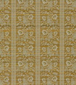 Filigree Bellagio Stripe Fabric by Zoffany Silk Yellow