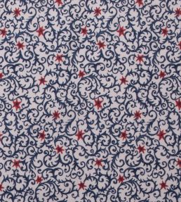 Filigree Fabric by Titley and Marr Prussian