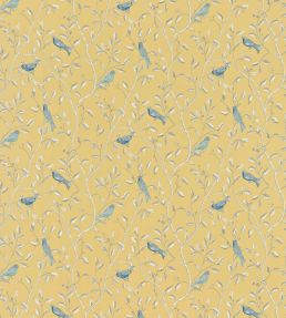 Finches Fabric by Sanderson Yellow