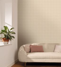 Fine Lines Wallpaper by Caselio Beige