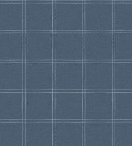 Fine Lines Wallpaper by Caselio Bleu Denim