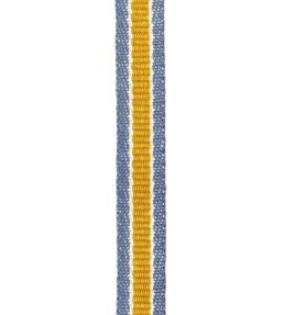 Fineline Stripe Braid Trimming by Ian Mankin Ochre/Mist