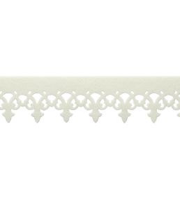 Finlay Scalloped Border Trimming by Samuel & Sons Ivory