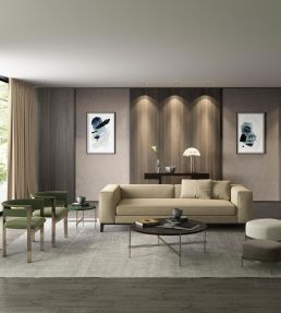 Fiora II Fabric by Wemyss Oatmeal