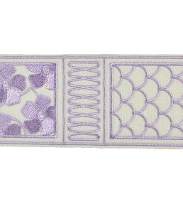 Fiorella Embroidered Braid 60mm Trimming by Houles Nebbia
