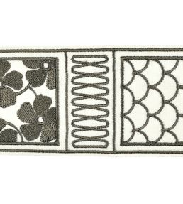 Fiorella Embroidered Braid 60mm Trimming by Houles Vento