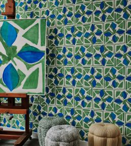 Fiori Wallpaper by Christopher Farr Cloth Grass