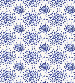 Fireworks Wallpaper by Scalamandre Blue On White