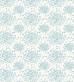 Fireworks Wallpaper by Scalamandre Turquoise