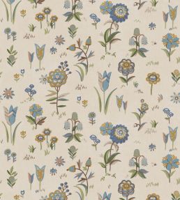 Firle Meadow Wallpaper by Mulberry Home Blue