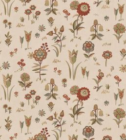 Firle Meadow Wallpaper by Mulberry Home Russet