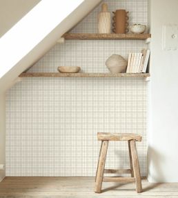 Fitting Room Wallpaper by Casadeco Gris duvet