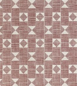 Flag Fabric by Fermoie Deep Red