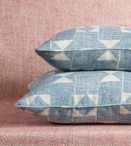 Flag Cushion 43 x 35cm by Fermoie Blue