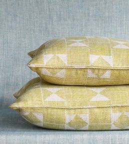 Flag Cushion 43 x 35cm by Fermoie Yellow
