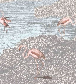 Flamboyance Flamingos Mural by Woodchip & Magnolia Multi