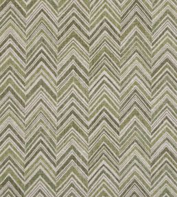 Flame Stitch Fabric by Fermoie Green