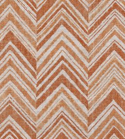 Flame Stitch Fabric by Fermoie Orange