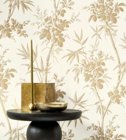 Flanerie Wallpaper by Casadeco Camel