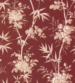 Flanerie Wallpaper by Casadeco Rouge Grenat