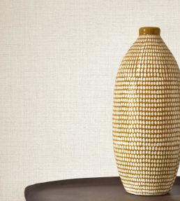 Flax Wallpaper by Casadeco Blanc coton
