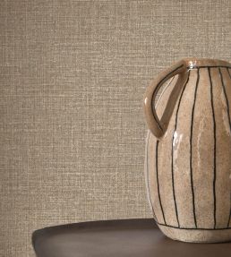 Flax Wallpaper by Casadeco Noisette