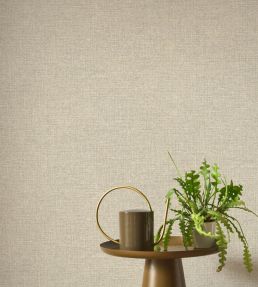 Flax Wallpaper by Casadeco Taupe