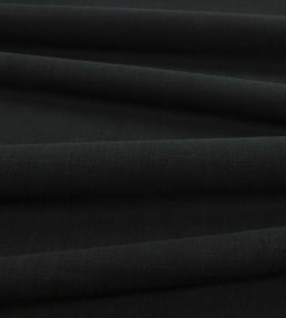 Flax Fabric by Kirkby Design Jet Black