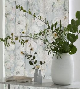 Fleur Blanche Fabric by Designers Guild Eau de Nil