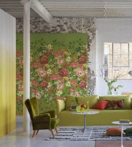 Fleur D'Artistes Mural by Designers Guild Terracotta