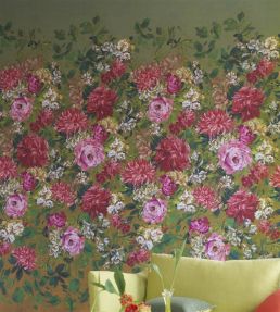 Fleur D'Artistes Mural by Designers Guild Terracotta