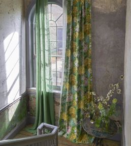 Fleur D'Artistes Fabric by Designers Guild Vintage Green