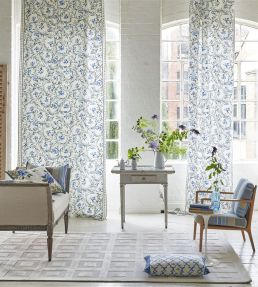 Fleur Indienne Fabric by Designers Guild Indigo