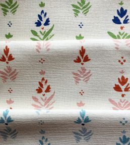 Fleur Fabric by Kate Medlicott Blue-Blue