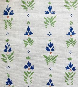 Fleur Fabric by Kate Medlicott Blue-Green