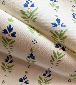 Fleur Fabric by Kate Medlicott Blue-Green