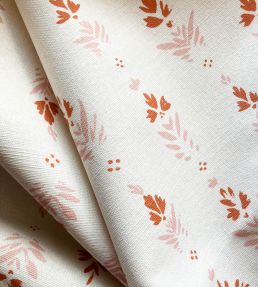 Fleur Fabric by Kate Medlicott Pink-Rust