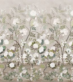 Fleur Orientale Fabric by Designers Guild Pale Birch