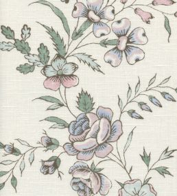 Fleurie Fabric by Lewis & Wood Peppermint Rose