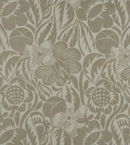 Fleurs Etoilees Wallpaper by Christopher Farr Cloth Slate