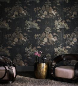Floating Palace Wallpaper by Liberty Pewter