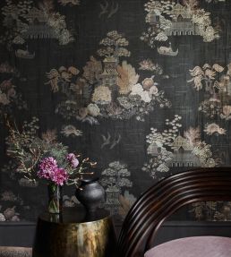 Floating Palace Wallpaper by Liberty Pewter